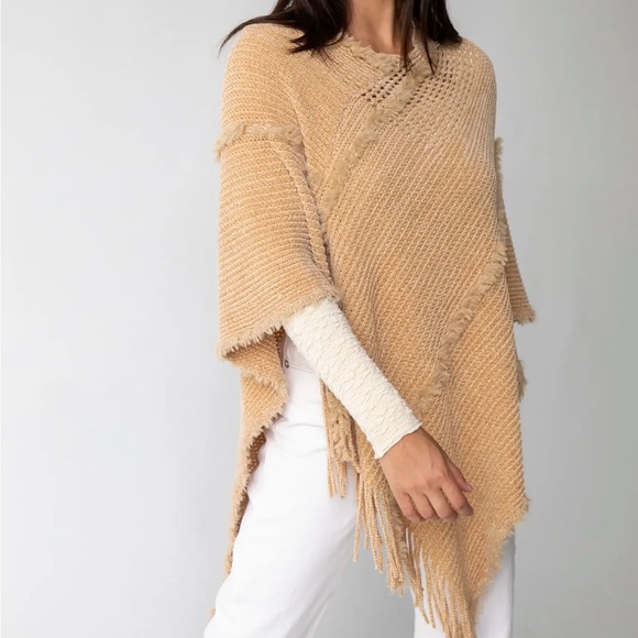 NATURAL LIFE Sweaters - Natural Life Boho Y2K Shawl/Poncho